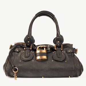 Chloe Paddington Brown Pebbled-Leather Handbag